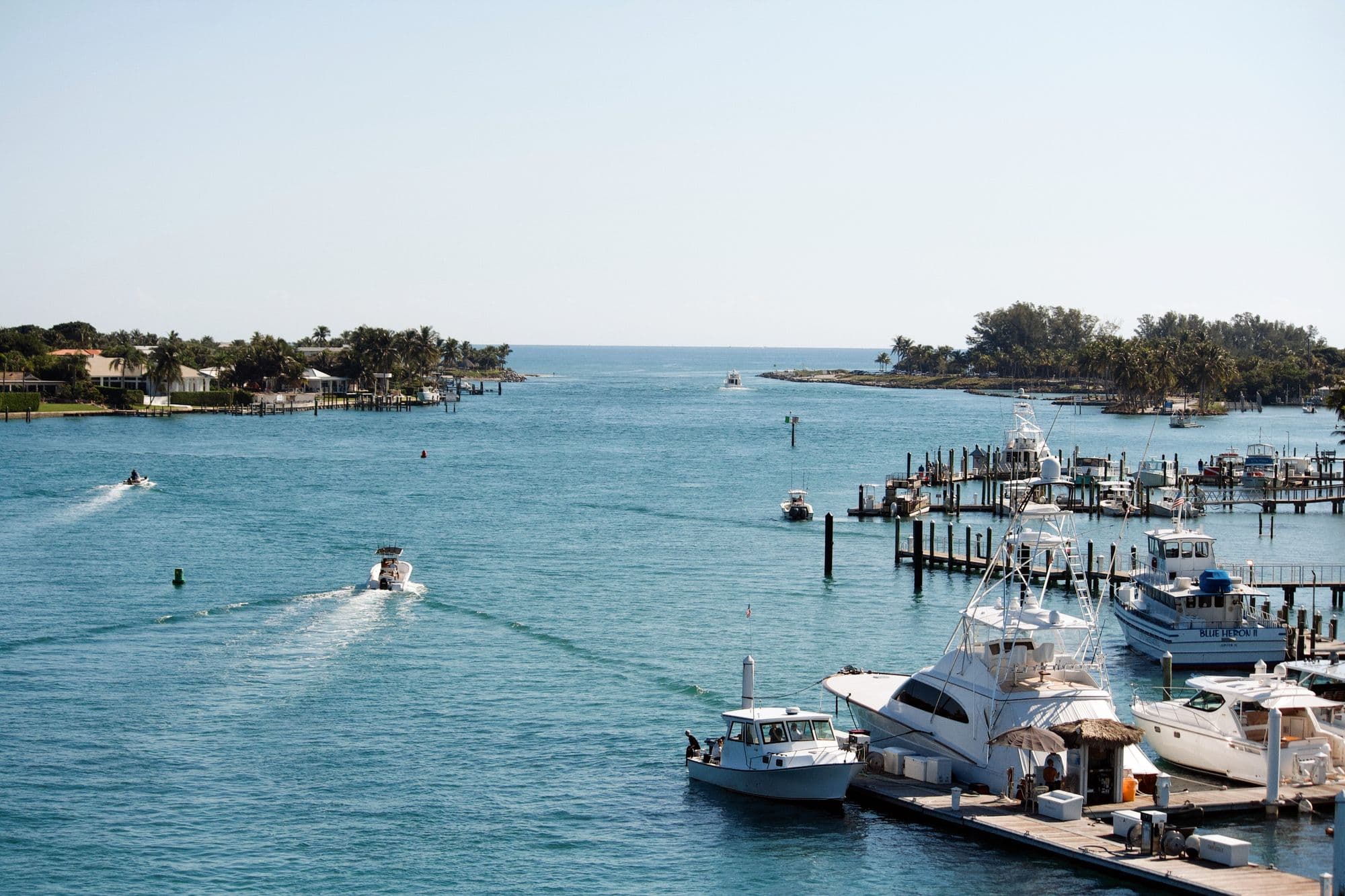 Boats at Jupiter Inlet, Florida