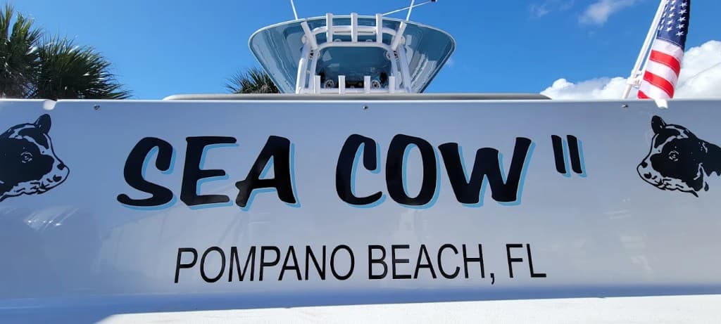 Sea Cow II lettering, Pompano Beach, FL